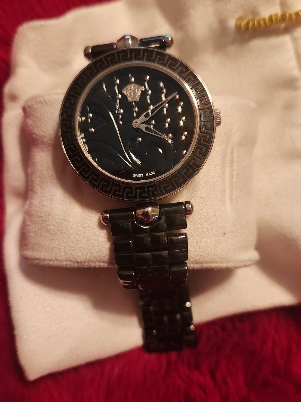 Versace Black and Silver Dial Men's Bracelet Watch
